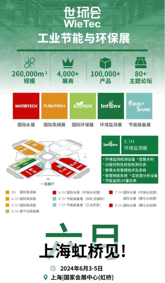 【2024上海环境监测展】展会预告第二弹 6月3日特色展区 专精特新更多精彩提前知