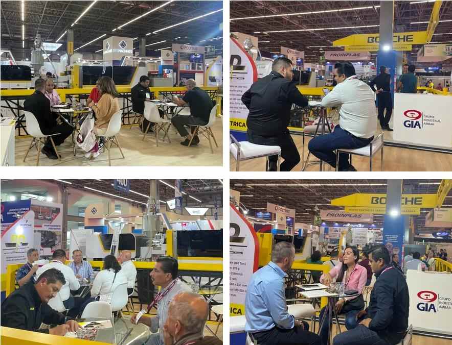 震撼！博创四台智能注塑机闪耀墨西哥展