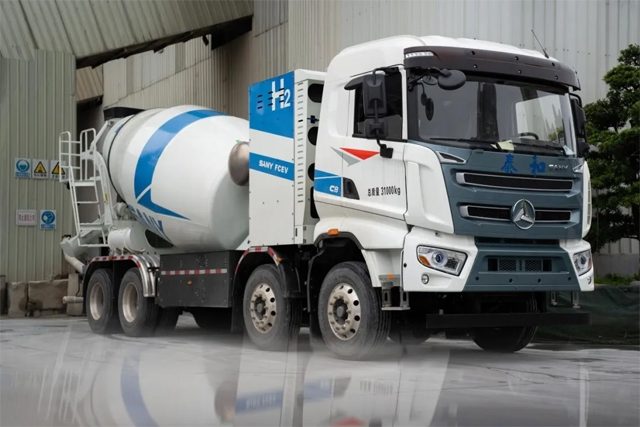 广州白云区首批三一氢能源搅拌车投入运营！