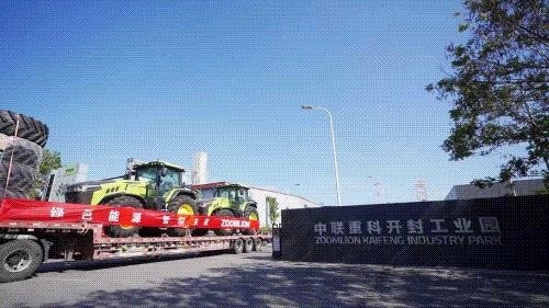 中联重科DV3504新能源拖拉机批量交付“西部粮仓”