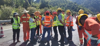 大成集团微表处项目观摩会顺利召开