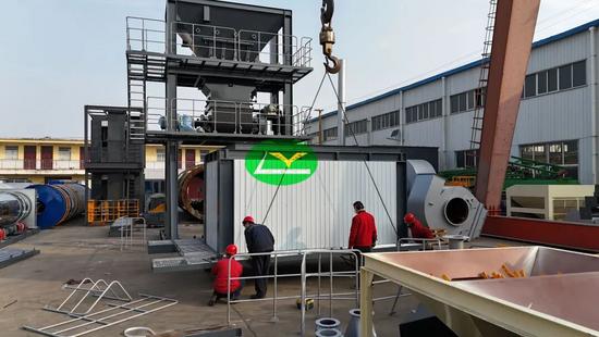 2026开年实拍!首套出口1500型沥青拌合站会装后发货现场 2026开年实拍!首套出口1500型沥青拌合站会装后发货现场