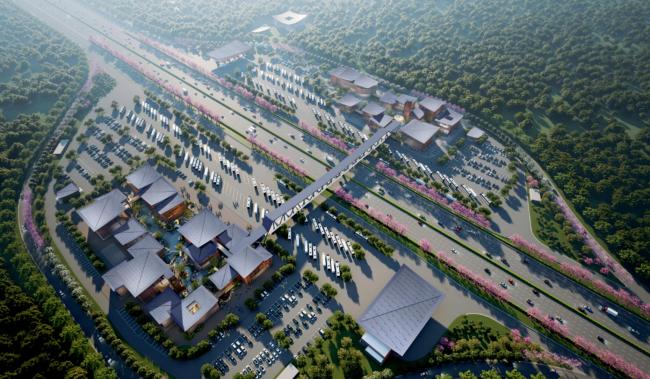 主体基本完成！这一高速服务区停车位将扩至905个（图）