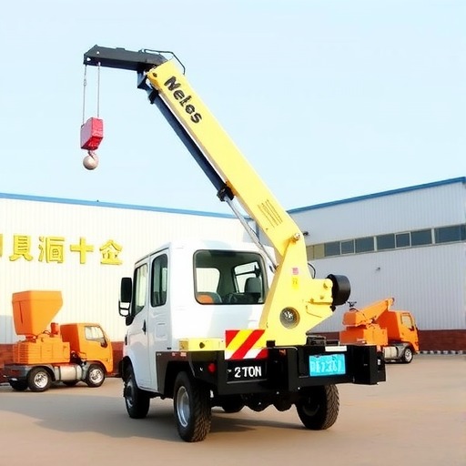 昊意科技 2吨小型折臂蓝牌 起重机