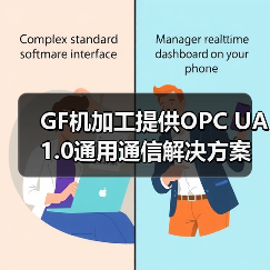 GF机加工提供OPC UA 1.0通用通信解决方案
