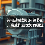 纯电动装载机环保节能，高效作业优势有哪些？