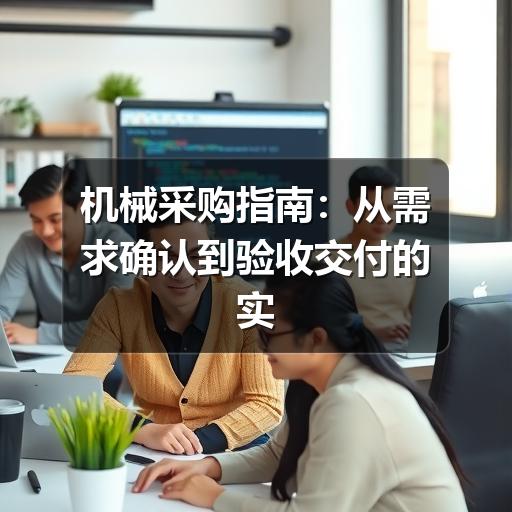 机械采购指南：从需求确认到验收交付的实用方法