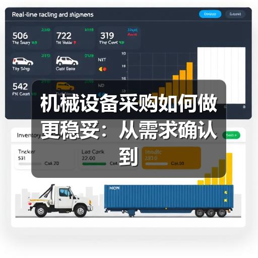 机械设备采购如何做更稳妥：从需求确认到验收的实用指南
