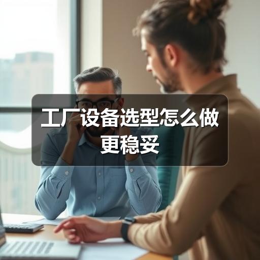 工厂设备选型怎么做更稳妥