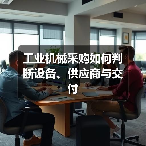 工业机械采购如何判断设备、供应商与交付风险