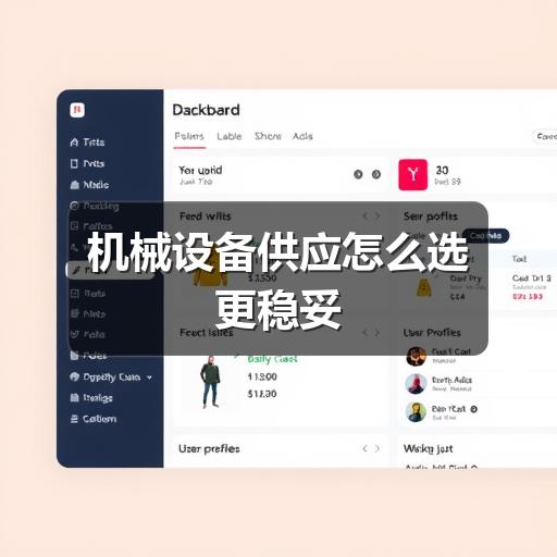 机械设备供应怎么选更稳妥