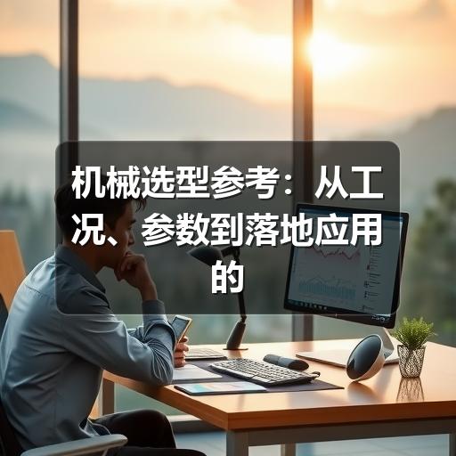 机械选型参考：从工况、参数到落地应用的实用指南