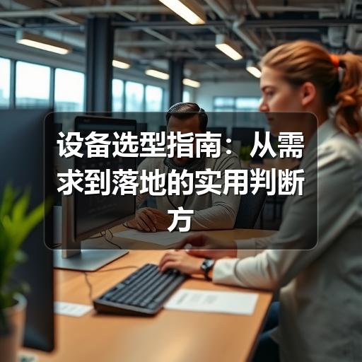 设备选型指南：从需求到落地的实用判断方法