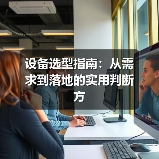 设备选型指南：从需求到落地的实用判断方法