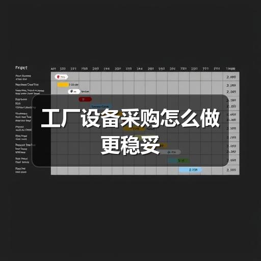 工厂设备采购怎么做更稳妥 工厂设备采购怎么做更稳妥