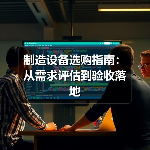 制造设备选购指南：从需求评估到验收落地的实用方法