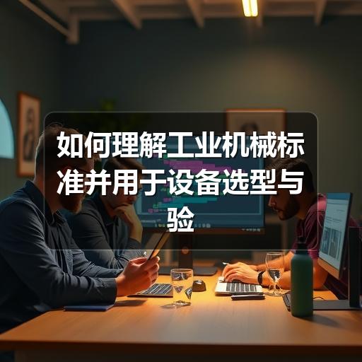 如何理解工业机械标准并用于设备选型与验收 如何理解工业机械标准并用于设备选型与验收